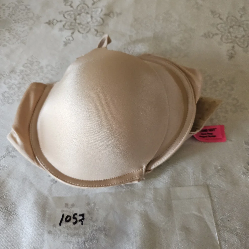 La SENZA Bra Classic Plunge Padded Push Up Underwire 2 Way Straps Beige SZ 36D - Picture 11 of 11
